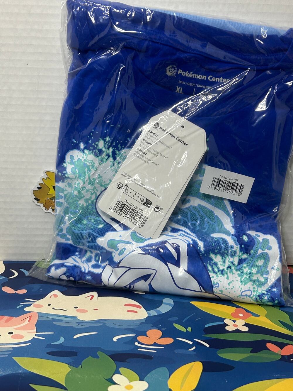 Pokemon Center Mega Blastoise Blue T-Shirt shirt Adult Size Xl Extra Large